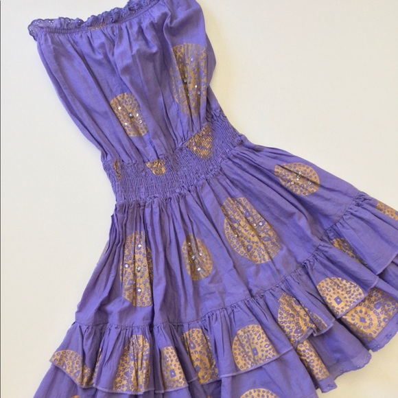 light purple and gold dress